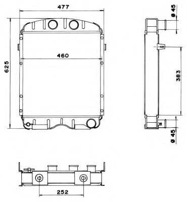 NRF 52164 Radiator, engine cooling